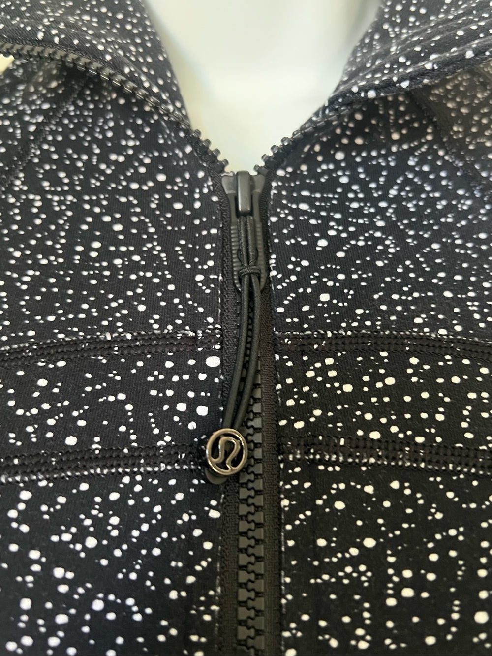 lululemon Define Jacket Size 6 Black White Speckled Static Full Zip Athleisure - Picture 7 of 11